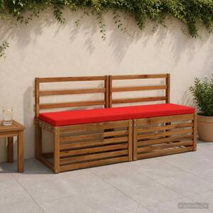 Jastučić za klupu SOEST 100% poliester Crvena 160 x 40 x 5 cm - Crvena 160 x 40 x 5 cm Poliester
