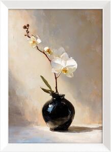 Tiskana slika s okvirom 56x75 cm White Orchid – Styler
