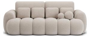 Bež sklopiva sofa od bouclé tkanine 256 cm Cotonn – ELTAP