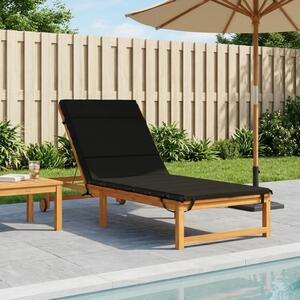 Jastučić za ležaljku GEMERT 100% poliester Crna 200 x 70 x 3 cm - Crna 200 x 70 x 3 cm Poliester
