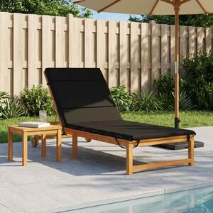 Jastučić za ležaljku GEMERT 100% poliester Crna 200 x 70 x 3 cm - Crna 200 x 70 x 3 cm Melange