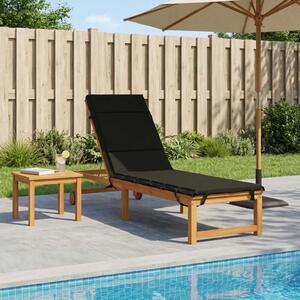 Jastučić za ležaljku GEMERT 100% poliester Crna 200 x 55 x 3 cm - Crna 200 x 55 x 3 cm Poliester