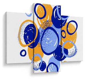 Slika - Svijetli motiv s krugovima (90x60 cm)