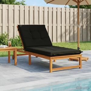 Jastučić za ležaljku GEMERT 100% poliester Crna 190 x 70 x 9 cm - Crna 190 x 70 x 9 cm Poliester