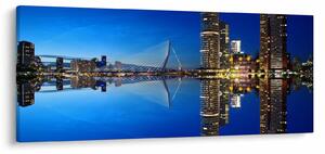 Slika - noćni Rotterdam (120x50 cm)