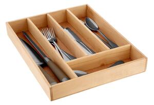 Drveni organizator pribora u prirodnoj boji 30 x 38 cm – Premier Housewares
