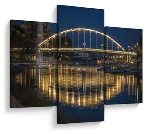 Slika mosta s fontanom (90x60 cm)