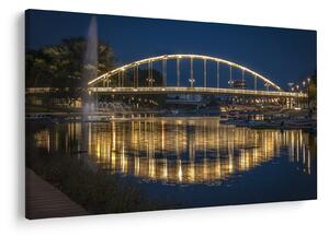 Slika mosta s fontanom (90x60 cm)