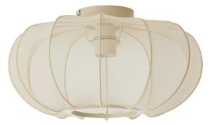 Krem stropna svjetiljka s tekstilnim sjenilom ø 40 cm Plumalia – Light & Living
