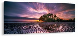 Slika stabla na plaži (120x50 cm)