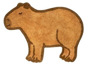 Smeđi pamučan dječji tepih 52x68 cm Capybara – Sass & Belle