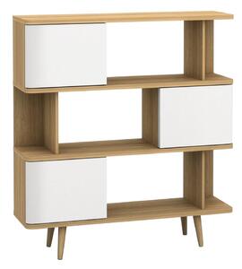 Bijela drvena polica za knjige Støraa Caitlin