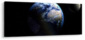 Slika Zemlje i Mjeseca (120x50 cm)