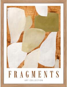 Plakat s okvirom 32x42 cm Fragments – Malerifabrikken