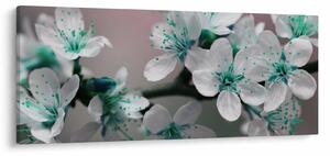 Slika cvijeta - tirkizni (120x50 cm)