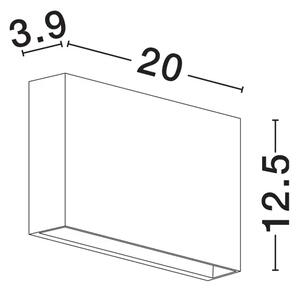 YOKO VANJSKA ZIDNA SVJETILJKA LED LED 13Watt 788Lm IP65 3000K CRNA NL9030827