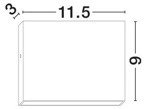 TICK ZIDNA SVJETILJKA BIJELA LED/7W/3000k/791lm/240V IP54 NL9030818