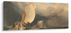 Slika - William Turner, Fishing Boats with Hucksters Bargaining for Fish, reprodukcije (120x50 cm)