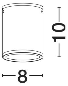 LUMINA STROPNA LAMPA LED 3000K 716lm IP65 BIJELA NL9030845