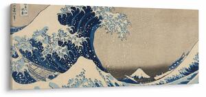 Slika - Katsushika Hokusai, Under the Wave off Kanagawa, reprodukcije (120x50 cm)