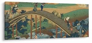 Slika - Katsushika Hokusai, Ariwara no Narihirafrom the series One Hundred, Poems Explained by the Nurse (Hyakunin isshu uba ga etoki), reprodukcije (120x50 cm)