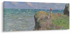 Slika - Claude Monet, Cliff Walk at Pourville, reprodukcije (120x50 cm)