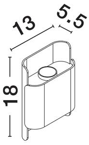 POLLY ZIDNA SVJETILJKA BIJELA LED 10Watt 220-240Volt 608lm 3000K IP54 NL9030923