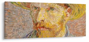 Slika - Vincent van Gogh, Self-Portrait with a Straw Hat (The Potato Peeler), reprodukcije (120x50 cm)