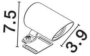 ONE VANJSKA SVJETILJKA LED 4Watt 295Lm 3000K IP65 CRNA NL9030920