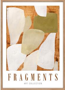 Plakat s okvirom 52x72 cm Fragments – Malerifabrikken
