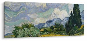 Slika - Vincent van Gogh, Wheat Field with Cypresses, reprodukcije (120x50 cm)