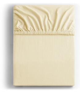 Bež elastična pamučna posteljina DecoKing Amber Collection, 120/140 x 200 cm