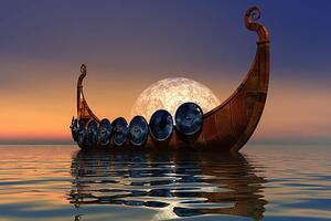 Ilustracija Viking Boat 2, CoreyFord