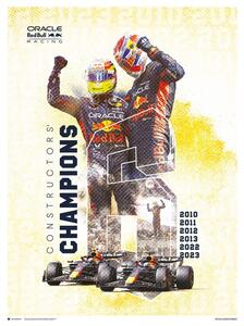 Umjetnički tisak Oracle Red Bull Racing - F1 World Constructors' Champions 2023, (30 x 40 cm)