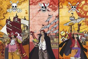 Poster One Piece - Captains & Boats, (91.5 x 61 cm)