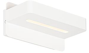 Moderna zidna svjetiljka bijela uklj. LED s USB-om - Ted