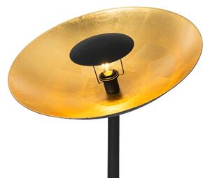 Industrijska podna lampa crna sa zlatnom unutrašnjošću 60 cm - Magnax