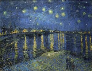 Vincent van Gogh - Reprodukcija umjetnosti Zvjezdana noć na Rhône, (40 x 30 cm)