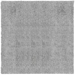 VidaXL Čupavi moderni tepih s visokim vlaknima sivi 240 x 240 cm