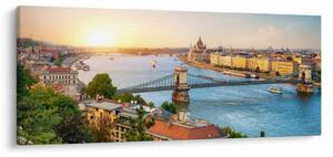Slika grada Budimpešte s rijekom (120x50 cm)