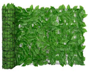 VidaXL Balkonski zaslon sa zelenim lišćem 200 x 75 cm