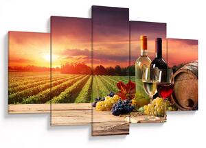 Slika vinograda s vinom (150x105 cm)