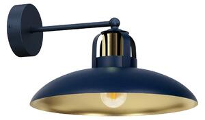 Zidna svjetiljka FELIX NAVY BLUE/GOLD 1xE27