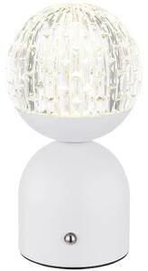 Globo 21007W - LED Prigušiva stolna lampa na dodir JULSY LED/2W/5V bijela