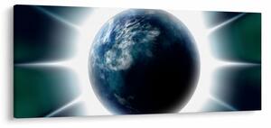 Slika osvijetlenog planeta (120x50 cm)