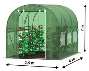 Vrtni plastenik 2,5x4 m