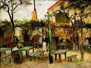 Reprodukcija umjetnosti Café Terrace on Montmartre (La Guinguette) - Vincent van Gogh, (40 x 30 cm)
