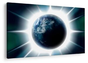 Slika osvijetlenog planeta (90x60 cm)