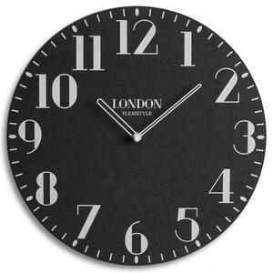 Kvalitetni drveni sat u crnoj boji