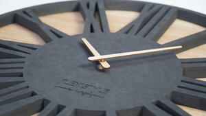 Luksuzni drveni sat promjera 50 cm ROMAN LOFT Promjer 50 cm